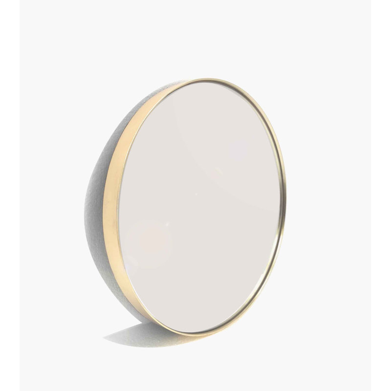 Alexei Flat Mirror, Gold, 80.50cm H x 80.50cm W x 4cm D 