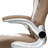 Orren Ellis Brumley Adjustable Reclining Ergonomic Faux Leather Swiveling PC & Racing Game Chair in Beige/White
