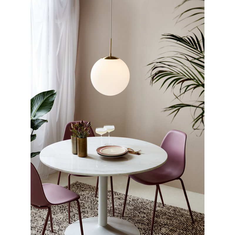 Grant 1 - Light Brass Dome Pendant, 235cm H x 35cm W x 35cm D