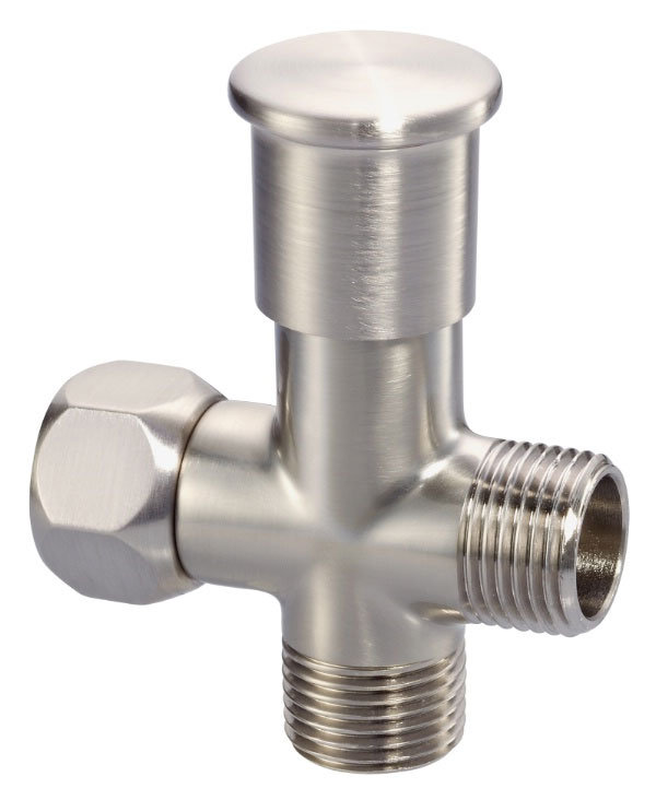 0.5" Push Pull Shower Arm Diverter Valve, Brushed Nickel