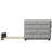 Twin Size Daybed With Trundle, Upholstered Daybed With Padded Back, Gray