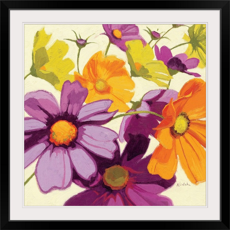« i » par shirley novak, reproduction d’art Cosmos, H 35 po x l 35 po x P 1,5 po, Toile