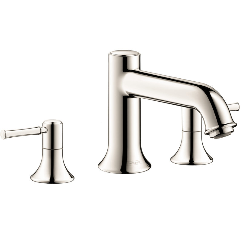 Hansgrohe Talis C 3-Hole Roman Tub Filler Trim, Polished Nickel