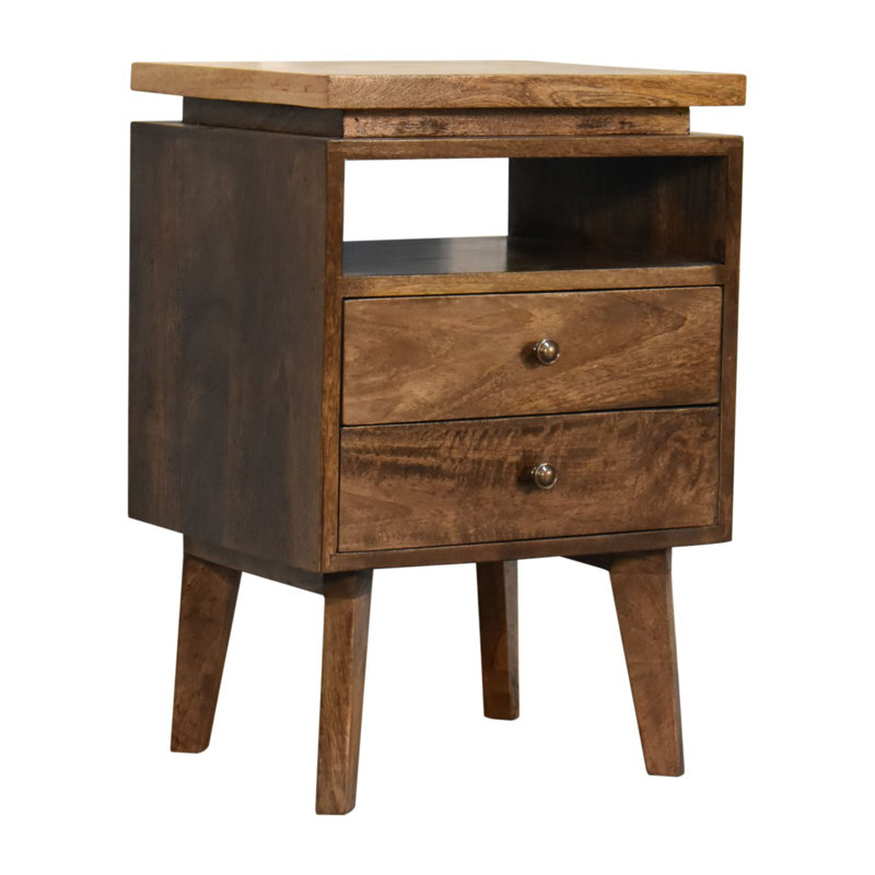 Richeson 40cm W Solid Wood Bedside Table