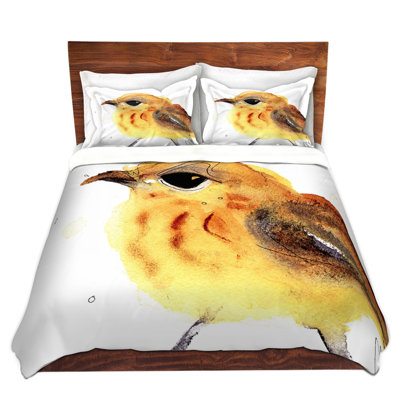 Ensemble de housse de couette jaune warbler
