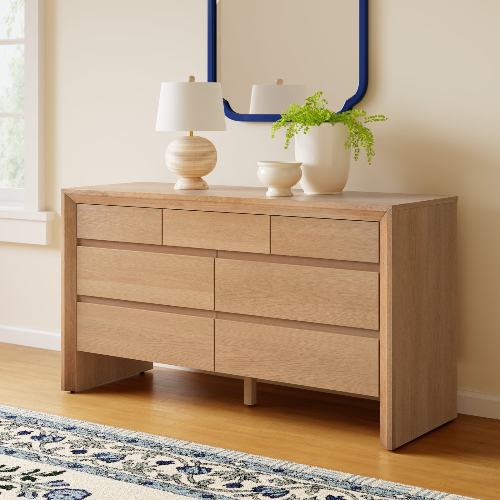 Wyat 7 Drawer Dresser, Natural