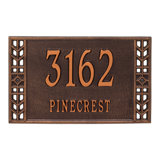 Boston Personalized Standard 2-Line Wall Address Plaque