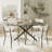 5-Piece Round Glass Dining Table Set-1337492009-1337492012