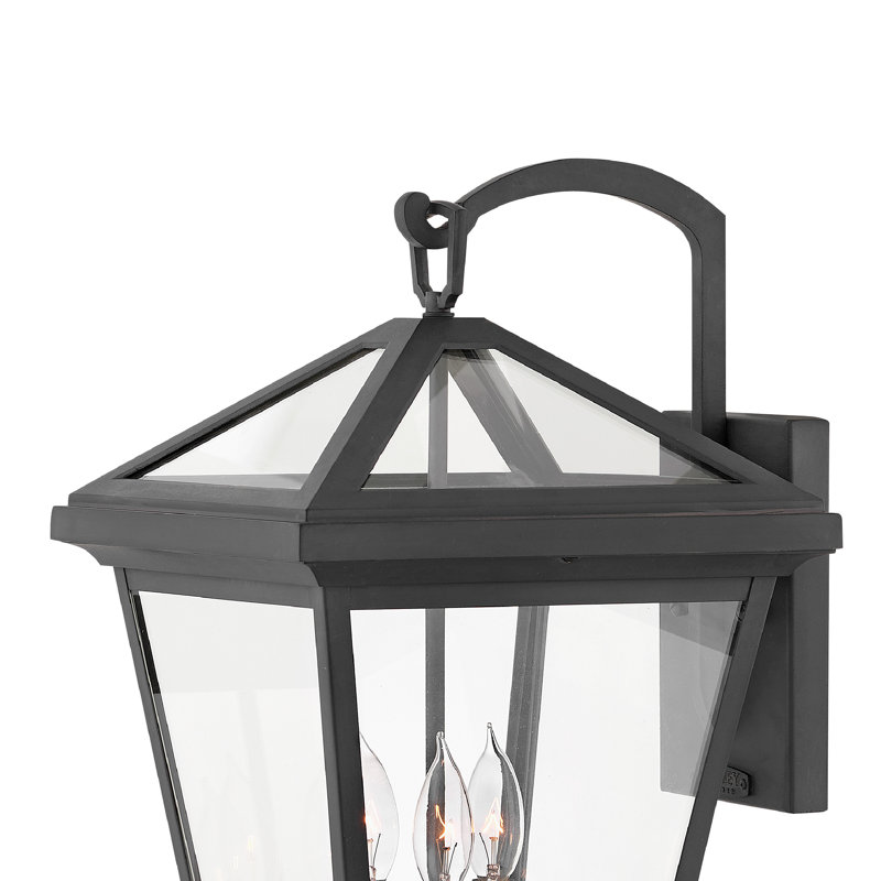 Aalford Place 3-Light Outdoor Wall Lantern, Museum Black
