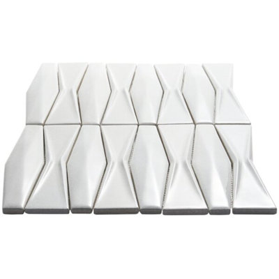 Nabi Harlequin 2x8 Glossy Glass Mosaic Tile