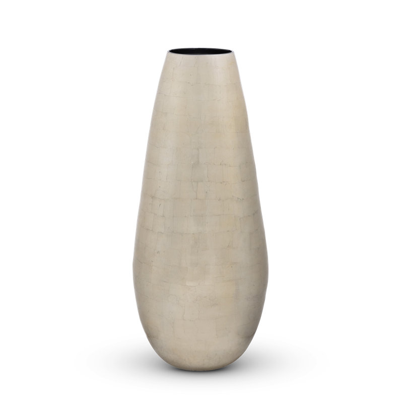 Grand vase Great House, argent champagne