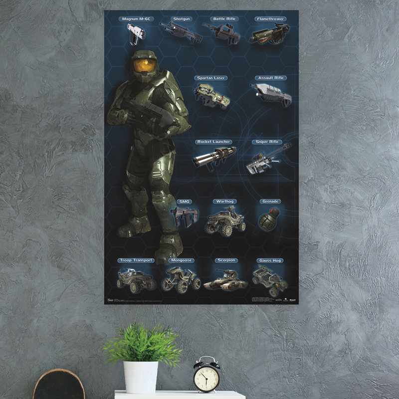 « halo 3-chart-humanité », impression sur papier