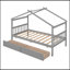 Lit en bois avec tiroirs-475882690
