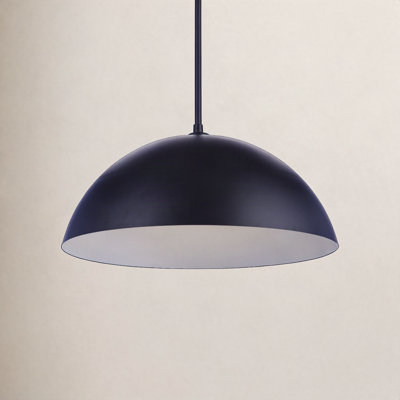 Sculptural Statement Pendants Single Light Iron Dimmable LED Pendant