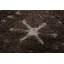 Tapis oriental brun à motif géométrique marocain 5 x 8