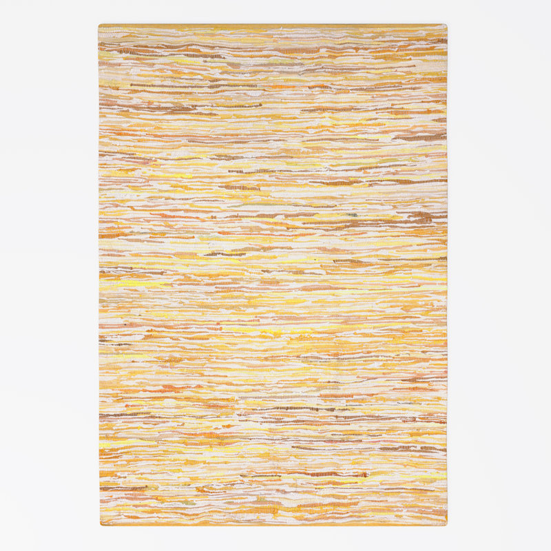 Chindi Renova, recycled materials Rug, Rectangular 110 x 60cm, Gold mix