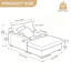 Chaise longue modulable rembourrée en fausse fourrure de lapin en flanelle avec accoudoirs et coussins décoratifs-1305676649-1308474895