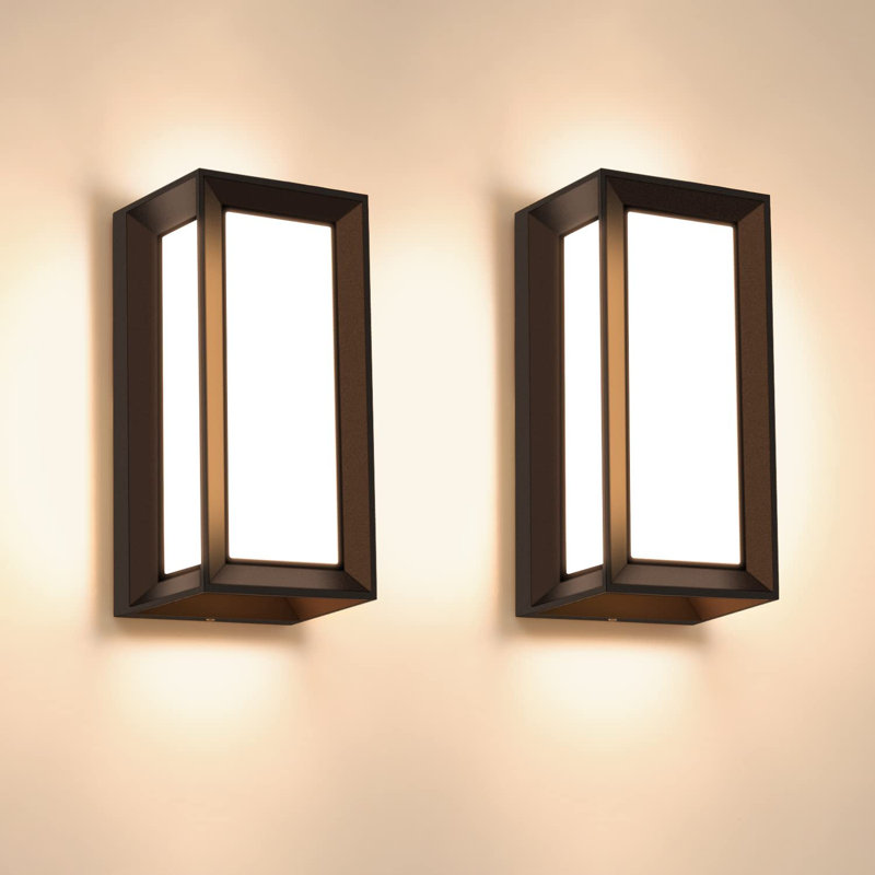 Fazon LED Wall Light, Matte Black