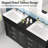 60" Modern Black Freestanding Double Sink Bathroom Vanity Set with Integrated Sinks and Storage-1688722930