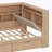 Full Size L-Shaped Wooden Daybed With Desk And Storage Bookcase, Corner Bed With Upholstered Headboard And Under-Bed Drawers And LED Light For For Bedroom Living Room-87632121-87632071