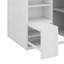 Lit mezzanine double avec garde-robe, bureau et tablettes-117525346
