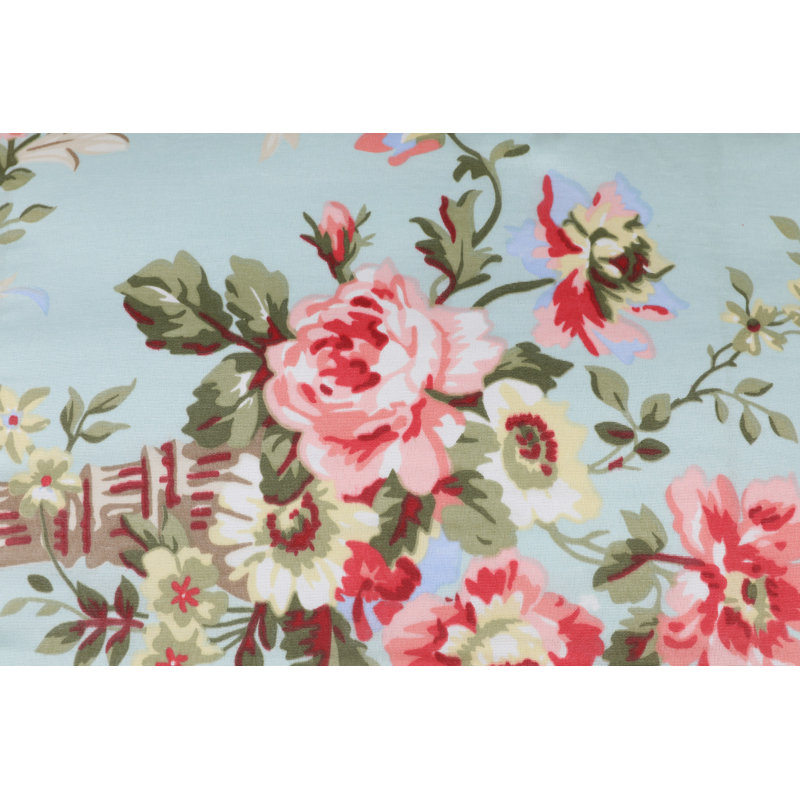 Ensemble de housse de couette très grand super (3 pièces), menthe, rose, jaune et vert | 65% coton / 35% polyester, housse de couette: 102,4 x 86,6 pouces, taies d'oreiller: 23,6 x 23,6 pouces | Lavable à la machine, 120 fils, fermeture à boutons pour couette et enveloppe pour taies d'oreiller