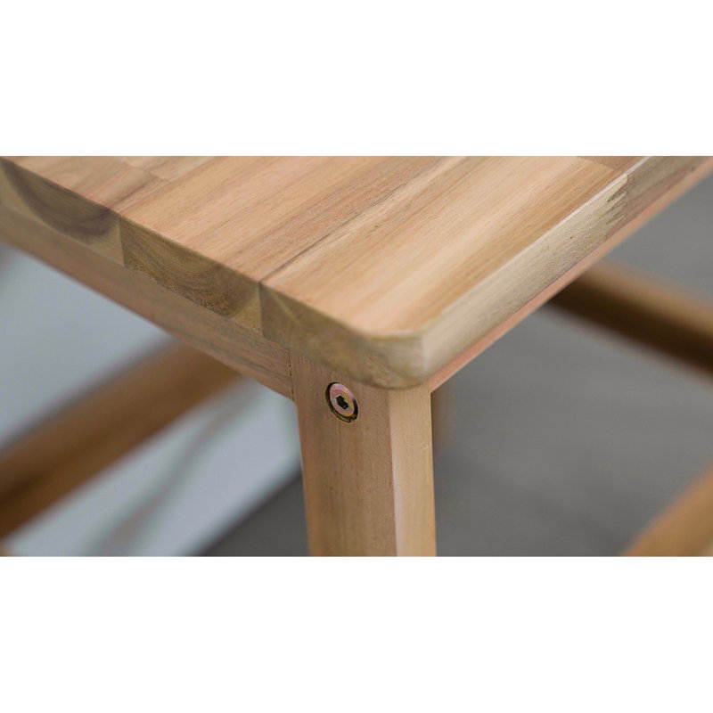 Escabeau en bois, P 16,54 po, l 15,49 po, sécuritaire pour les tâches quotidiennes