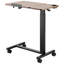 Table au-dessus du lit, table de chevet mobile avec bureau rabattable et 4 roulettes, bureau à roulettes réglable en hauteur et à angle avec porte-gobelet, bureau au-dessus du lit portable pour la maison, le bureau, le bureau, le bois et le noir-740399557