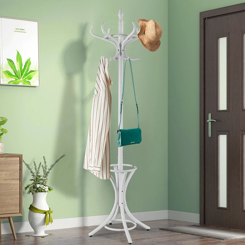 Solid Wood Freestanding Coat Rack