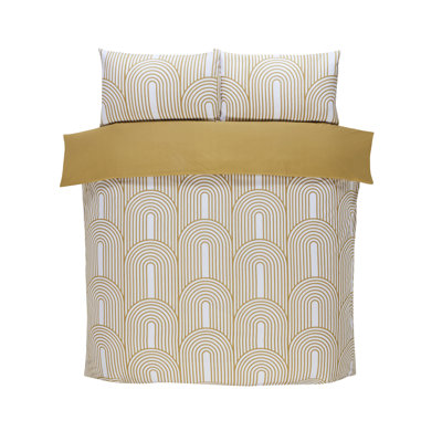 Earling Cotton Blend Geometric Duvet Cover Set with Pillowcases Included