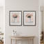 Blush florals I-ensemble de 2 reproductions d’art encadrées sur papier