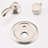 Adjustable Shower Head And Body Spray In Brushed Nickel With Construction Valve Bathroom System Powerful Water Flow Jets-126673561