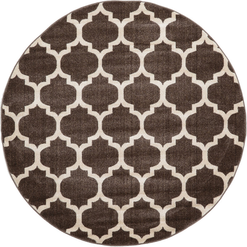 Molly Geometric Indoor Rug, Round 6'1"