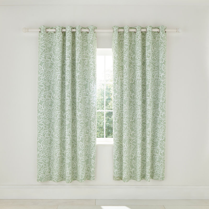 Jasminda Eyelet Room Darkening Curtains