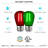 0.5 Watt S14 LED Colored String Light Bulb, Red and Green, E26/Medium (Standard) Base