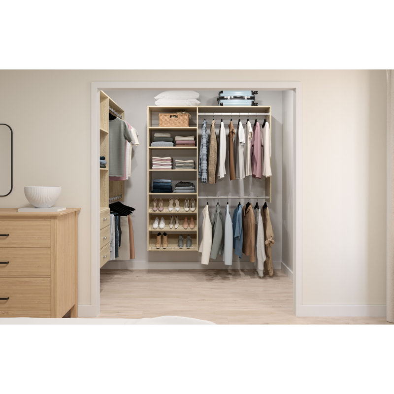 36'' - 60'' Closet System (Can Be Cut To Fit), Honey Blonde