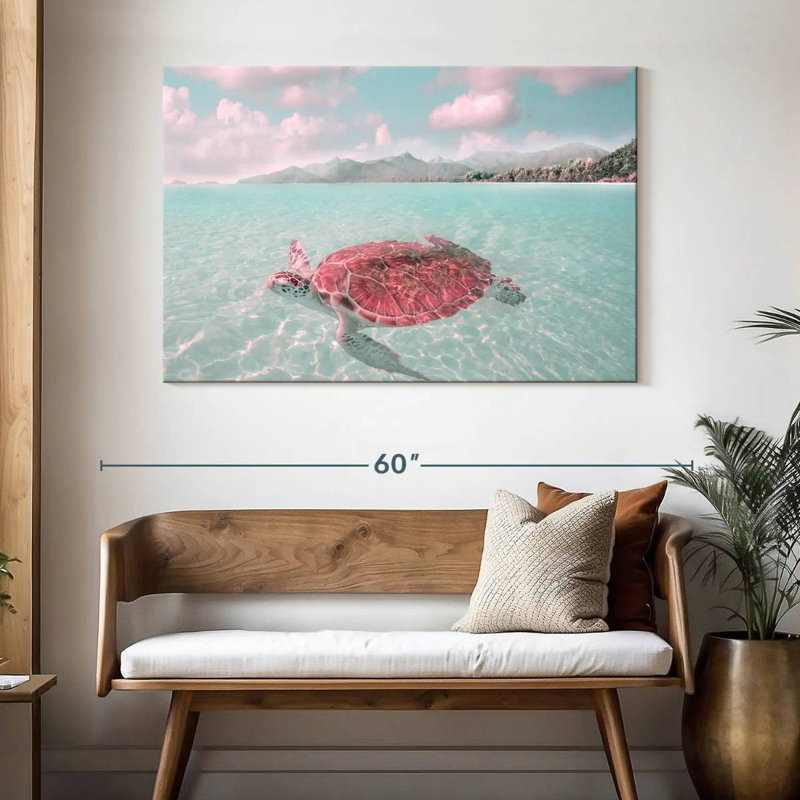 Brampt Sunbathing Turtle, 32" H x 48" W