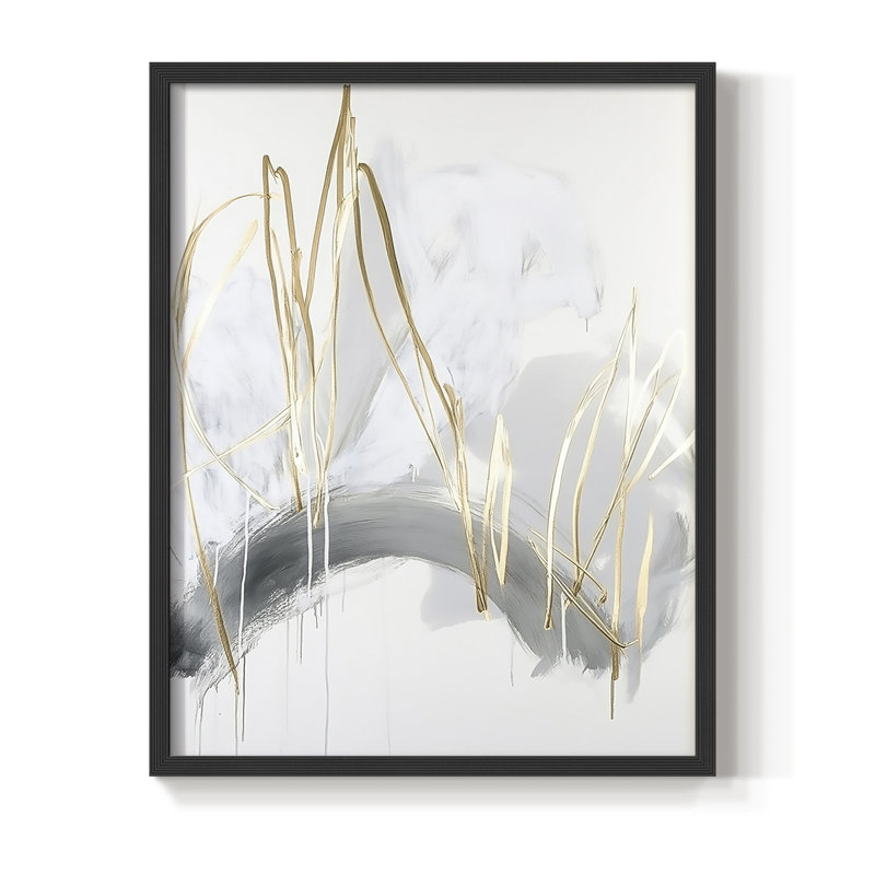" ABSTRACT Series DCCXXVI " by J Paul, Black, 21" H x 17" W