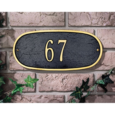 Oval Standard Wall Address Plaque