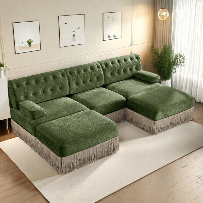 Canapé Chesterfield, Vert