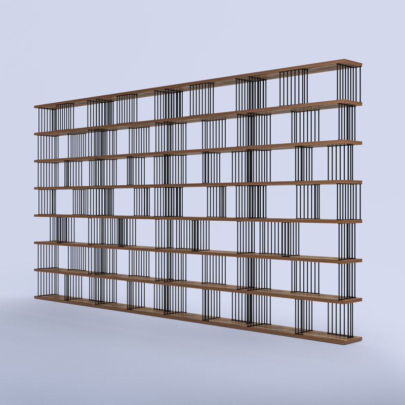 Davee Antique Walnut Colour Display Etagere Bookcase