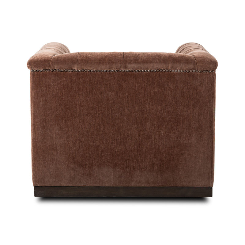 Maxx Swivel Chair, Amici Tobacco Velvet