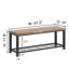 Banc de rangement 47,2 po Hulsté, chêne-255044175-255044169