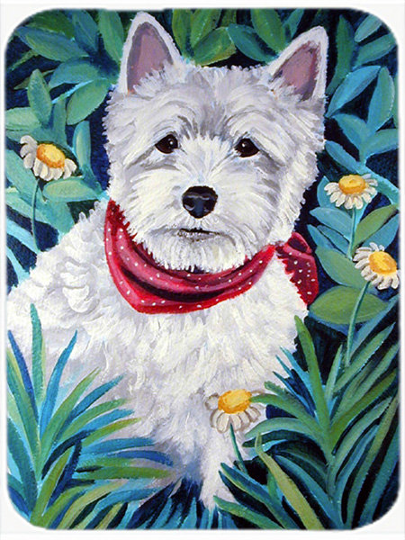 Planche à découper en verre westie east urban home