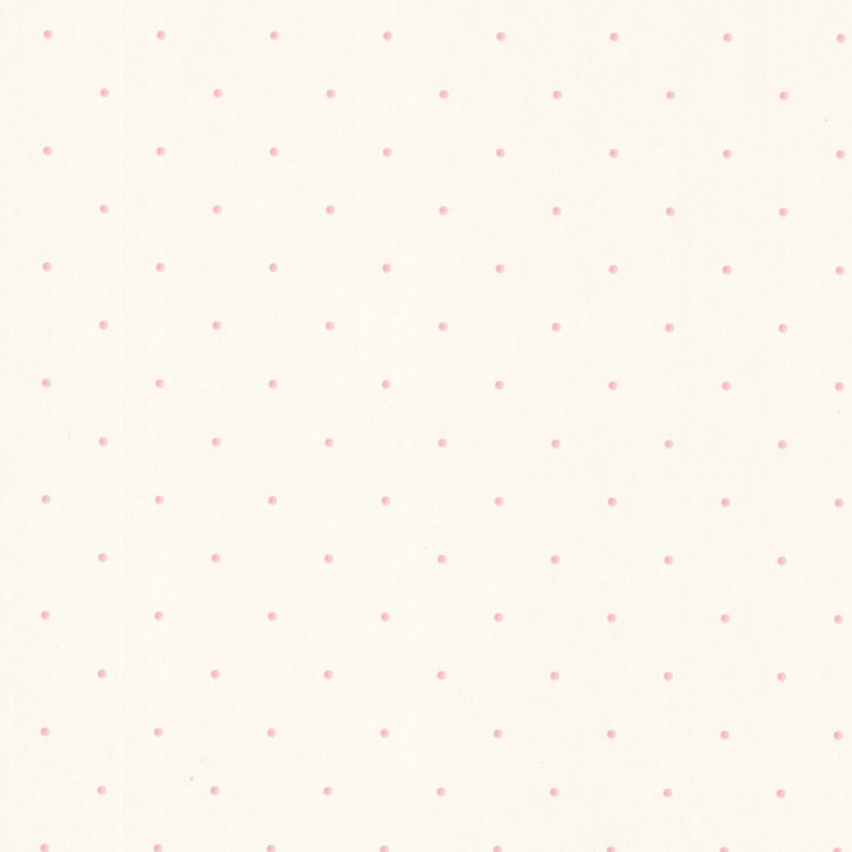 Papier peint embossé pois à points 33 pi x 20,5 po dotty Dollhouse, Blanc