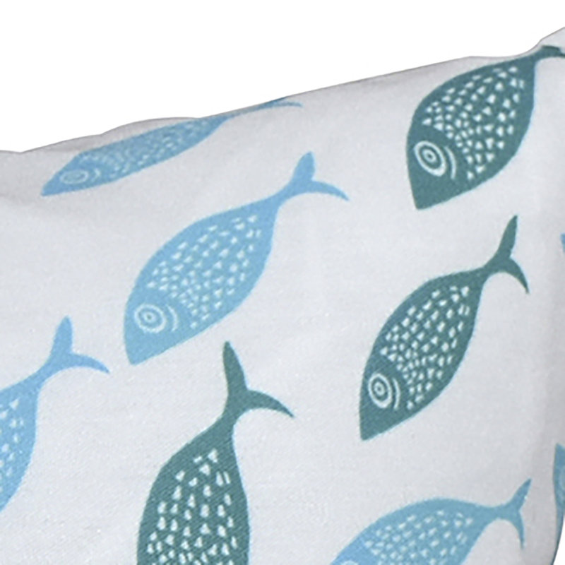 Housse de coussin d'extérieur carré Beach Insert, Bleu, H 20 po x l 20 po