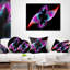 Arc-en-ciel coloré avec motif floral abstrait fractal