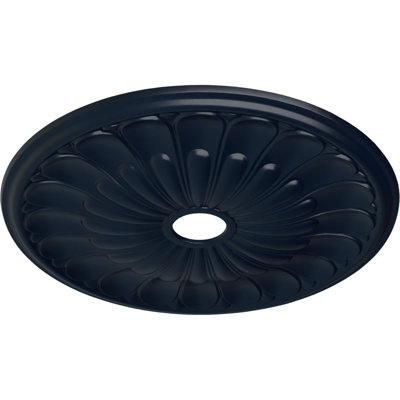 Médaillon de plafond Endurathane Elsinore, DO de 26 3/4 po x P 3 5/8 po x P 1 3/8 po (convient aux auvents jusqu'à 3 5/8 po), fini de rêve de minuit peint à la main