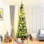 Sapin de Noël artificiel vert élancé-1504124138