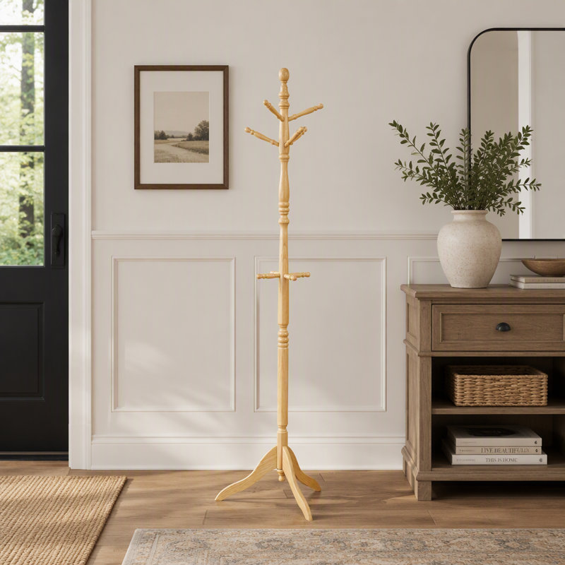 Portemanteau classique 10 pièces, Naturel